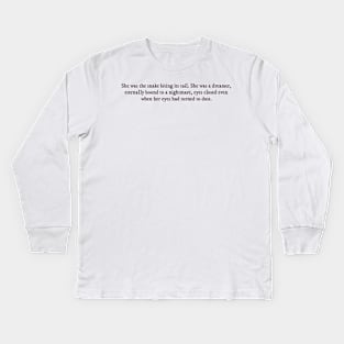 Mexican Gothic quote Kids Long Sleeve T-Shirt